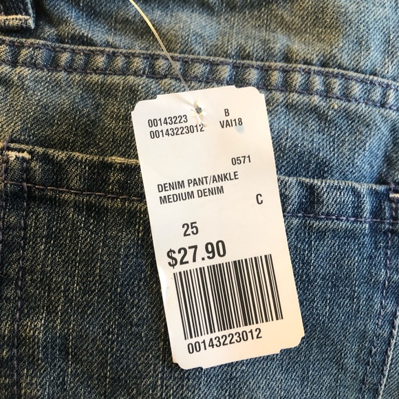 Life in Progress destroyed distressed Ankle Jeans pants size 25 - Picture 11 of 13